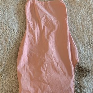 Light pink mini dress